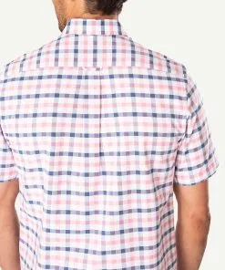Gazman Easy Care Oxford Check Short Sleeve Shirt - Watermelon -Cheap Gazman Store 5 af055b4d 913a 4f7d 91f3 6924337bf1ad