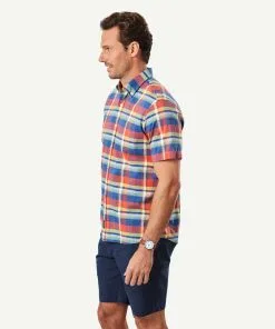 Gazman Casual Multi Check Short Sleeve Shirt - Multi Check 11 Gazman Casual Multi Check Short Sleeve Shirt - Multi Check -Cheap Gazman Store 6 46419
