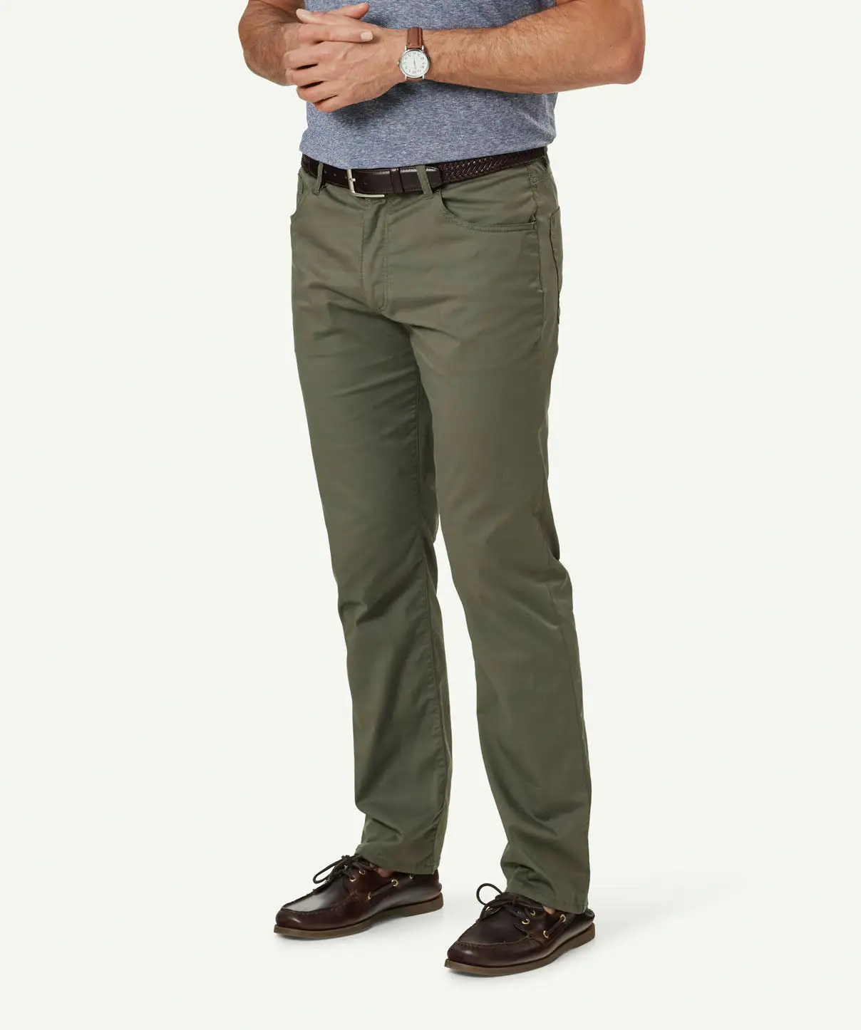 Gazman Featherweight Five Pocket Pants - Khaki 7 Gazman Featherweight Five Pocket Pants - Khaki - Image 5