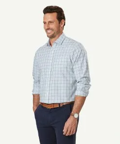 Gazman Easy Care Twill Check Long Sleeve Shirt - Multi Check -Cheap Gazman Store 6 46940