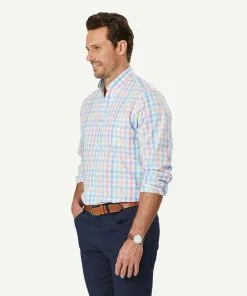 Gazman Easy Care Multi Check Long Sleeve Shirt - Multi Check -Cheap Gazman Store 6 46977