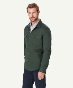 Gazman Comfort Shacket - Khaki -Cheap Gazman Store 6 48366