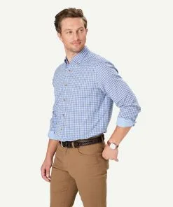 Gazman Casual Double Faced Check Long Sleeve Shirt - Grey Melange -Cheap Gazman Store 6 48572