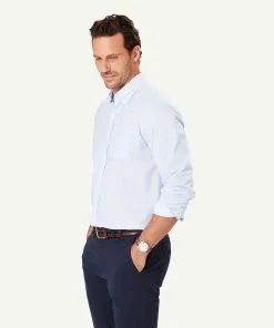 Gazman Casual Geo Print Long Sleeve Shirt - Pale Blue 11 Gazman Casual Geo Print Long Sleeve Shirt - Pale Blue -Cheap Gazman Store 6 48627