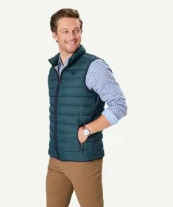 Gazman Lightweight Puffer Vest - Forest -Cheap Gazman Store 6 48859
