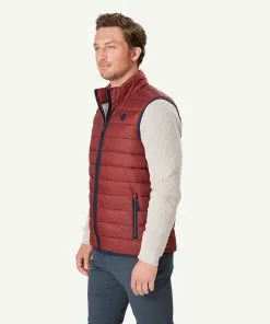 Gazman Lightweight Puffer Vest - Brick -Cheap Gazman Store 6 48871