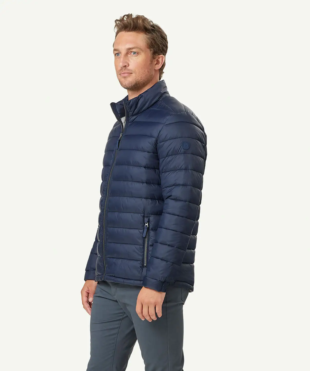 Gazman Lightweight Puffer Jacket - Navy 8 Gazman Lightweight Puffer Jacket - Navy - Image 6