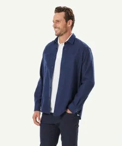 Gazman Brushed Overshirt - Navy 13 Gazman Brushed Overshirt - Navy -Cheap Gazman Store 6 49969