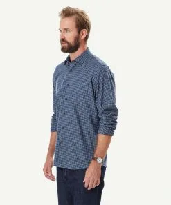 Gazman Brushed Twill Gingham Long Sleeve Shirt - Sage -Cheap Gazman Store 6 49974