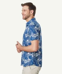Gazman Linen Blend Leaf Print Short Sleeve Shirt - Nightshade 13 Gazman Linen Blend Leaf Print Short Sleeve Shirt - Nightshade -Cheap Gazman Store 6 29d2494f de69 43e4 afc2 6d42ed5f4046