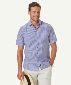 Gazman Seersucker Stripe Short Sleeve Shirt - Denim -Cheap Gazman Store 6 46dec85a ad33 48da b8a3 ffe71888bcbe