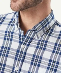 Gazman Tailored Casual Oxford Check Long Sleeve Shirt - Navy 13 Gazman Tailored Casual Oxford Check Long Sleeve Shirt - Navy -Cheap Gazman Store 7 42868