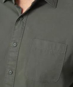 Gazman Authentic Twill Long Sleeve Shirt - Forest -Cheap Gazman Store 7 42905