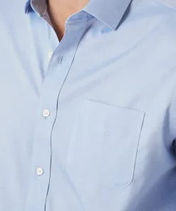 Gazman Easy Care Plain Oxford - Blue 14 Gazman Easy Care Plain Oxford - Blue -Cheap Gazman Store 7 44104