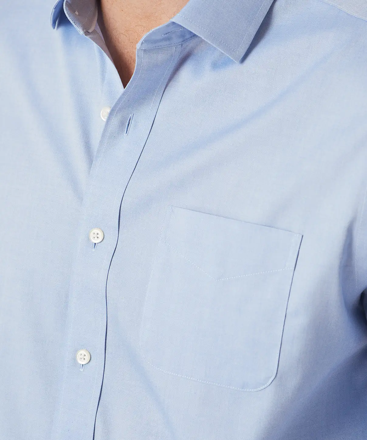 Gazman Easy Care Plain Oxford - Blue 8 Gazman Easy Care Plain Oxford - Blue - Image 6