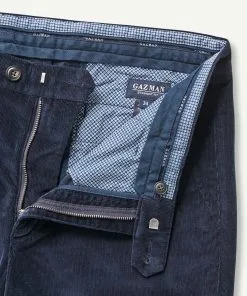 Gazman Stretch Fine Cord Pants - Navy -Cheap Gazman Store 7 44813