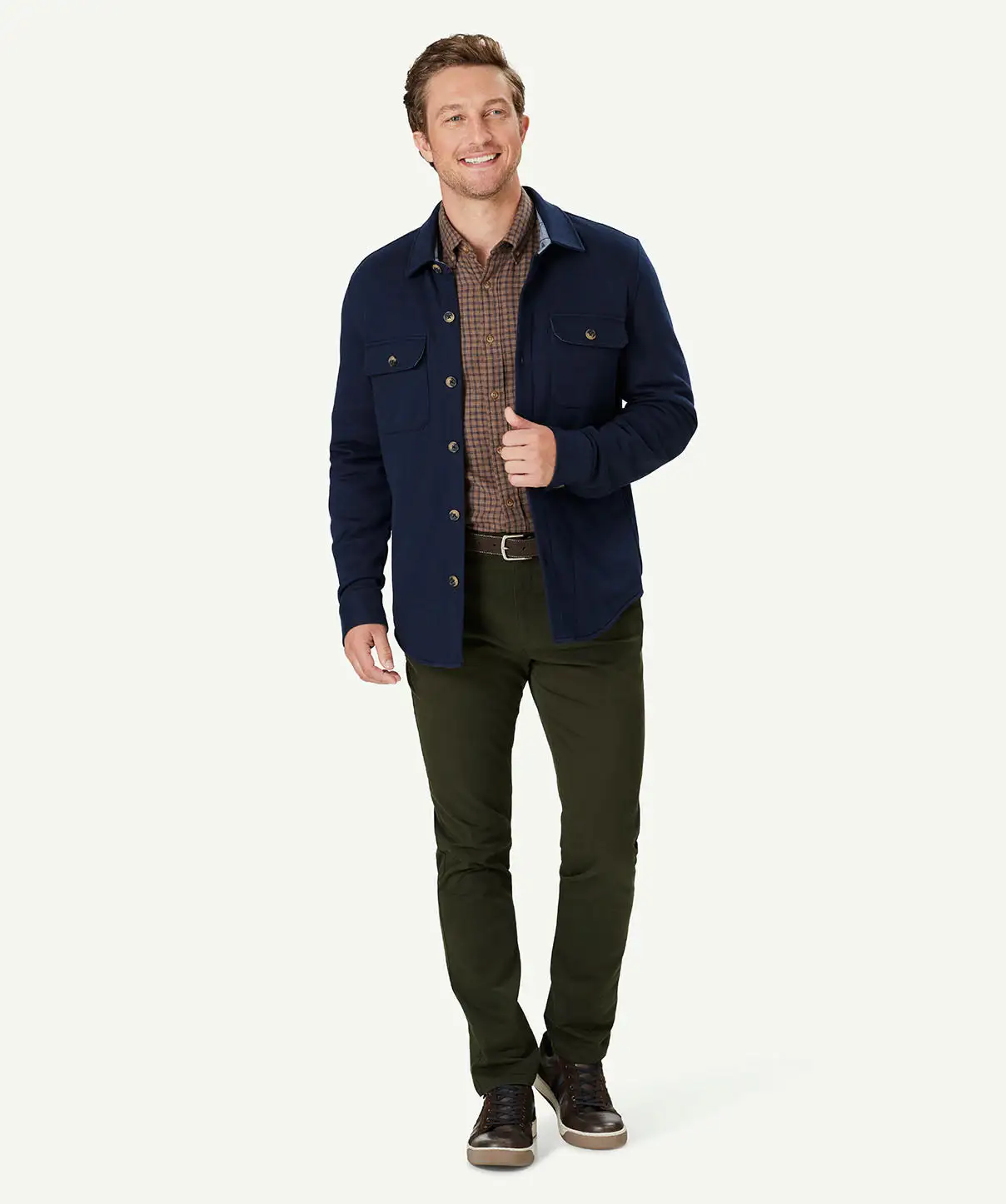 Gazman Comfort Shacket - Navy 8 Gazman Comfort Shacket - Navy - Image 6