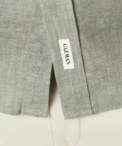 Gazman Linen Plain Long Sleeve Shirt - Khaki -Cheap Gazman Store 7 7bc58837 835c 4eaf 97cc 0fd4ba78ddc9