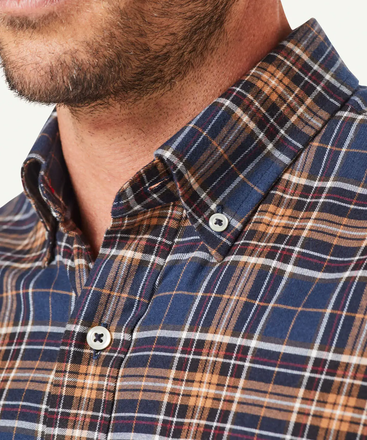 Gazman Brushed Multi Twill Check Long Sleeve Shirt - Multi Check 8 Gazman Brushed Multi Twill Check Long Sleeve Shirt - Multi Check - Image 6