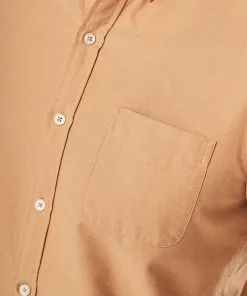 Gazman Tailored Casual Oxford Long Sleeve Shirt - Tobacco -Cheap Gazman Store 8 42792