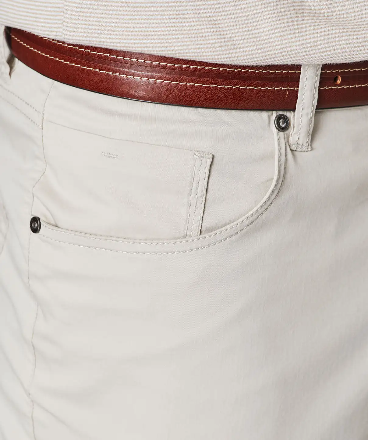 Gazman Featherweight Five Pocket Pants - Putty 9 Gazman Featherweight Five Pocket Pants - Putty - Image 8