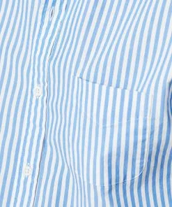 Gazman Tailored Casual Stretch Stripe Long Sleeve Shirt - Marine Blue -Cheap Gazman Store 8 a5e1dcd2 a27e 4910 8193 240d637c55db