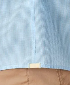 Gazman Tailored Featherweight Gingham Long Sleeve Shirt - Pale Blue -Cheap Gazman Store 9 161eb22e 77d3 4b27 a321 9b452800a589