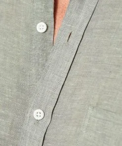 Gazman Linen Plain Long Sleeve Shirt - Khaki -Cheap Gazman Store 9 1f97a703 3c83 4391 8374 42a964c5390c