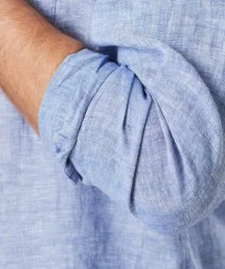 Gazman Linen Plain Long Sleeve Shirt - Nightshade -Cheap Gazman Store 9 259a6002 cfa5 4783 bf1d bca4d9ec3e83