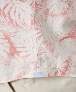 Gazman Linen Blend Fern Print Short Sleeve Shirt - Flamingo -Cheap Gazman Store 9 784d7cc9 be09 4f6d b0b4 759999b0f87f