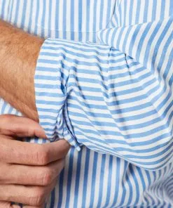 Gazman Tailored Casual Stretch Stripe Long Sleeve Shirt - Marine Blue -Cheap Gazman Store 9 cb333954 fa3b 4d5f b589 4f6a4ae871ec