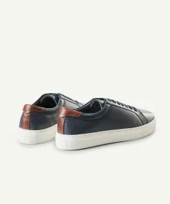 GAZMAN Ultralight Leather Sneakers - Navy -Cheap Gazman Store FTWS21001 440 WEB 03