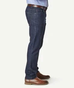 Gazman Straight Stretch Jeans - Dark Indigo -Cheap Gazman Store JEAW18018 412 WEB 06