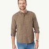 Gazman Casual Double Faced Check Long Sleeve Shirt - Golden Yellow 2 Gazman Casual Double Faced Check Long Sleeve Shirt - Golden Yellow -Cheap Gazman Store LSHW22037 743 WEB 01 501x600 0f10254