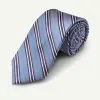 Gazman Silk Stripe Tie - Blue -Cheap Gazman Store TIEW22010 400 WEB 01