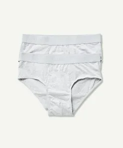 Gazman 2 Pack Of Basic Briefs - GREY MARLE