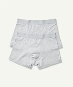 Gazman 2 Pack Of Boxer Briefs - GREY MARLE